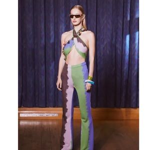 House of Sunny wrap Halter top